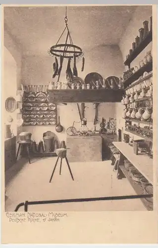 (6871) AK Nürnberg, Germ. Nationalmuseum, Deut. Küche, vor 1945
