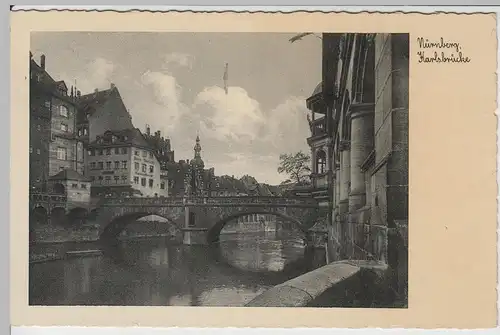 (65802) AK Nürnberg, Karlsbrücke, 1935