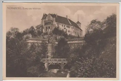 (65793) AK Nürnberg, Burg von Westen, vor 1945