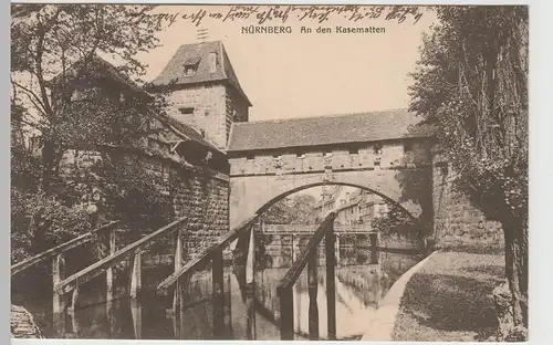 (63382) AK Nürnberg, an den Kasematten 1912