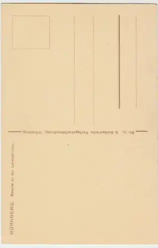 (5045) AK Nürnberg, Rosette, Lorenzkirche, vor 1945