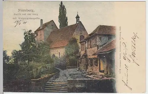 (3928) AK Nürnberg, Burg, Walburgiskapelle 1901
