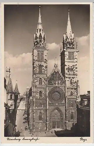 (20355) Foto AK Nürnberg, Lorenzkirche 1930er