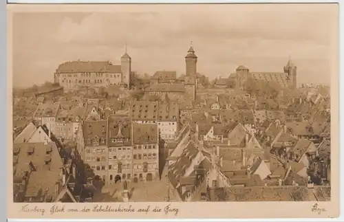 (12719) Foto AK Nürnberg, Burg, vor 1945