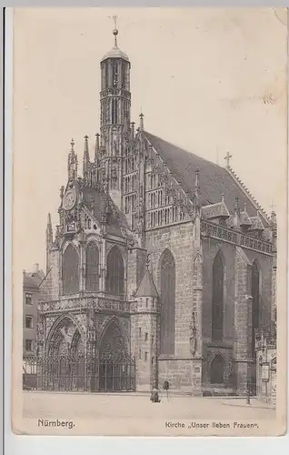 (115937) AK Nürnberg, Kirche Unserer Lieben Frauen 1916