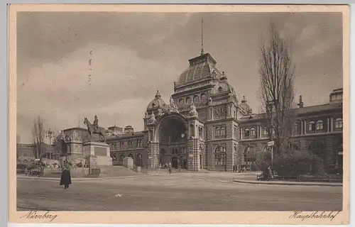 (114809) AK Nürnberg, Hauptbahnhof 1928