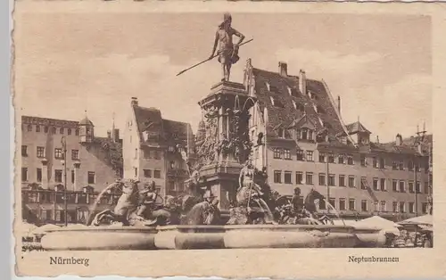 (114808) AK Nürnberg, Neptunbrunnen 1926