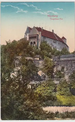 (114719) AK Nürnberg, Tiergärtner-Tor 1923