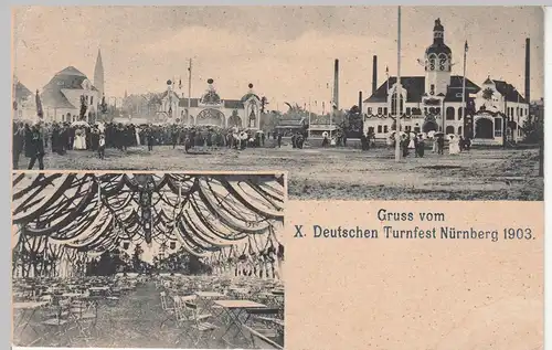 (113151) AK 10. Deutsches Turnfest Nürnberg 1903