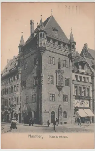 (113069) AK Nürnberg, Nassauerhaus 1908