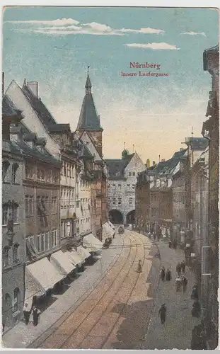 (110321) AK Nürnberg, Innere Laufergasse, 1918