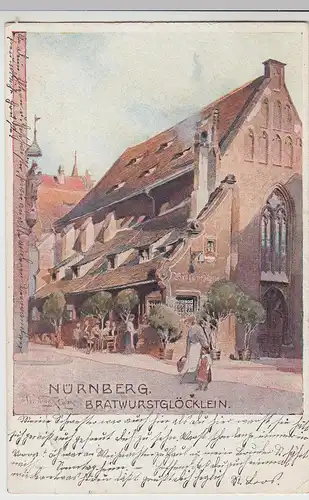 (109293) Künstler AK Nürnberg, Bratwurstglöcklein 1910
