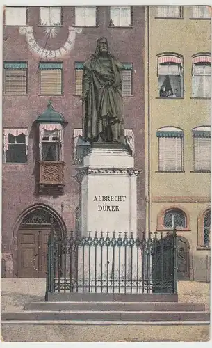 (109025) AK Nürnberg, Albrecht Dürer Denkmal, vor 1945