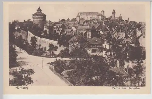 (107504) AK Nürnberg, Partie am Hallertor, vor 1945