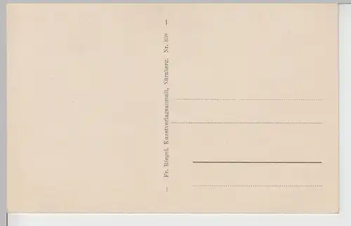 (107504) AK Nürnberg, Partie am Hallertor, vor 1945