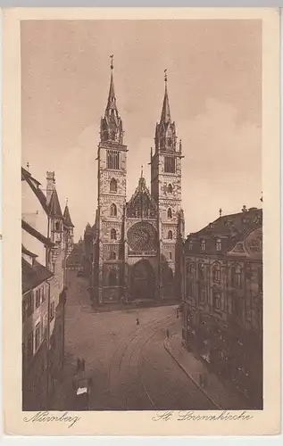 (107070) AK Nürnberg, St. Lorenzkirche, vor 1945
