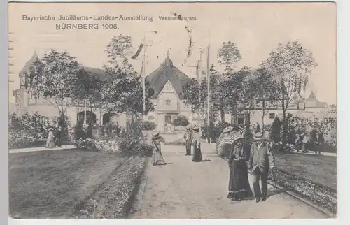 (101580) AK Nürnberg, Ausstellung 1906, Weinrestaurant