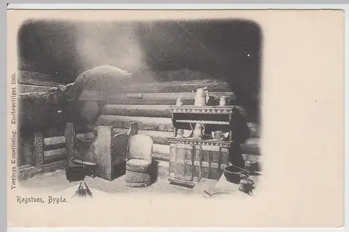 (49683) AK Bygdo, Rogstuen, Interior, 1905