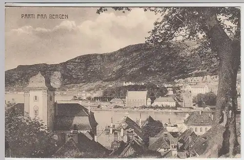 (37831) AK Bergen (Norwegen), Stadtpartie, vor 1945