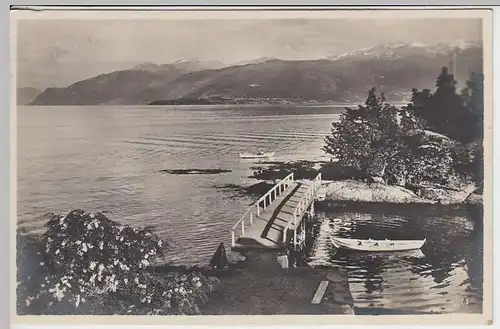 (36856) Foto AK Balholm, Balestrand, Blick vom Kviknes-Hotel, 1927