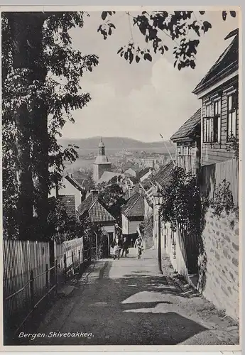 (106199) AK Bergen, Skivebakken, aus Leporello 1940er