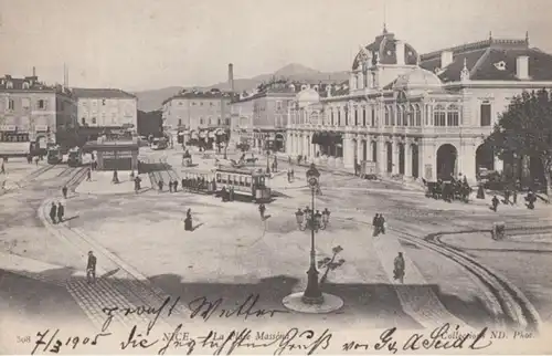 (50) AK Nizza, Massena Platz 1905