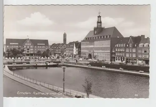 (99986) Foto AK Emden, Rathaus mit Delft, nach 1945