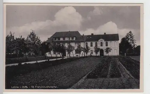 (98028) AK Lohne (Oldenburg), St. Franziskushospital, vor 1945