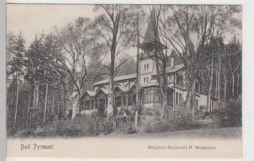(97922) AK Bad Pyrmont, Bergbahn-Restaurant, 1907