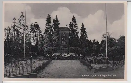 (97630) AK Lohne, Oldenburg, Kriegerdenkmal, vor 1945