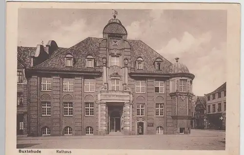 (97611) AK Buxtehude, Rathaus, vor 1945