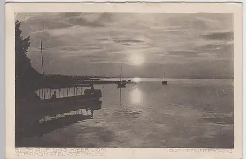(97608) AK Steinhuder Meer, Blick vom Strandhotel Steinhude 1913