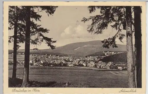 (97552) AK Harz, Braunlage, Panorama, Adamsblick 1935