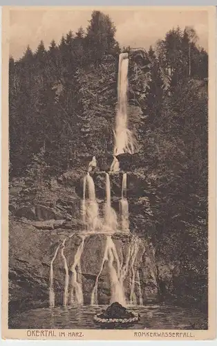 (95764) AK Okertal im Harz, Romkerwasserfall, 1927