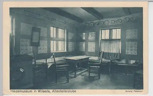 (95396) AK Wilsede, Heidemuseum, Altenteilerstube, 1948