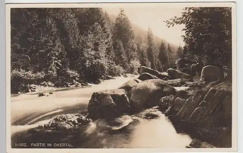 (95383) Foto AK Okertal, Partie, 1927