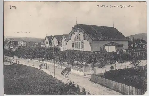 (95379) AK Hahnenklee i. Oberharz, Deutsches Haus, 1909