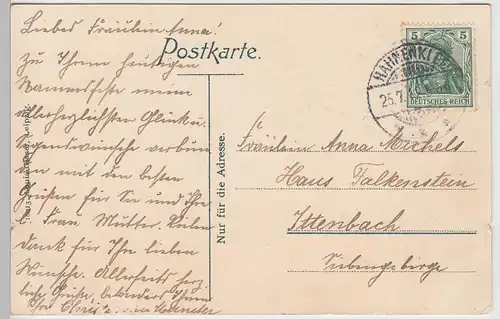 (95377) AK Hahnenklee i. Oberharz, Rinder a.d. Straße "Damenkapelle" 1912