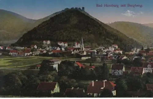 (932) AK Bad Harzburg, Panorama, Burgberg, Bahnpost, Mi 169, 1922
