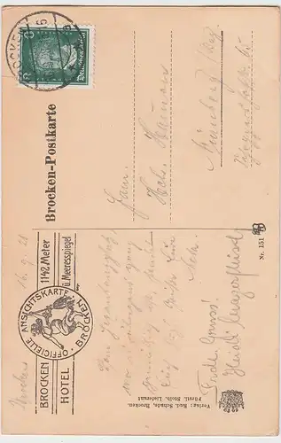 (90901) AK Oberharz, Steile Wand, Hedwigsblick 1928