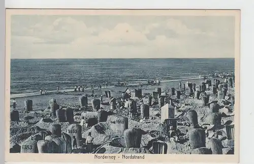 (90800) AK Nordseebad Norderney, Nordstrand 1925