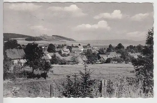 (90217) AK Harriehausen, Panorama, Bahnpost 1960er