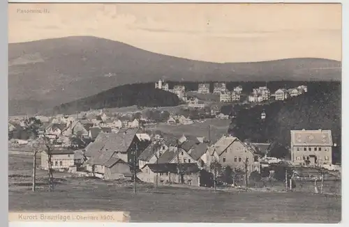 (90175) AK Braunlage, Harz, Panorama 1905