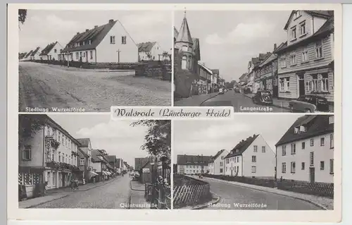 (90153) AK Walsrode, Wurzelförde, Quintusstr., Langestr., nach 1945