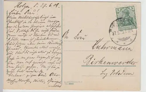 (87933) AK Holzminden, Weserpartie 1909