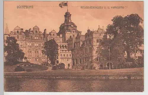 (87872) AK Schloss Bückeburg von der Parkseite 1913