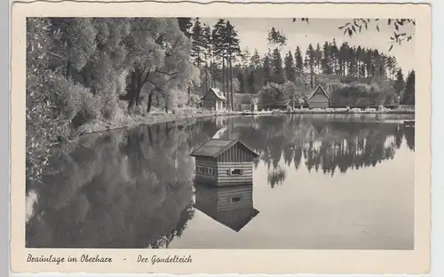 (87810) AK Braunlage, Harz, Gondelteich, vor 1945