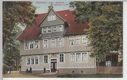 (85234) AK Zellerfeld im Harz, Apotheke, vor 1920