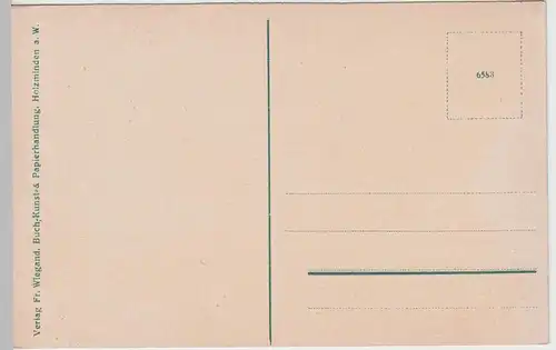 (85233) AK Holzminden, Baugewerkschulplatz, vor 1920