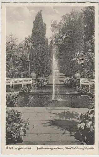 (83948) AK Bad Pyrmont, Palmengarten, Verlobungslaube, vor 1945